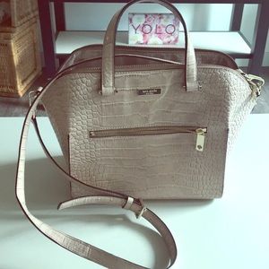 Kate Spade Croco Leather Purse in Rose